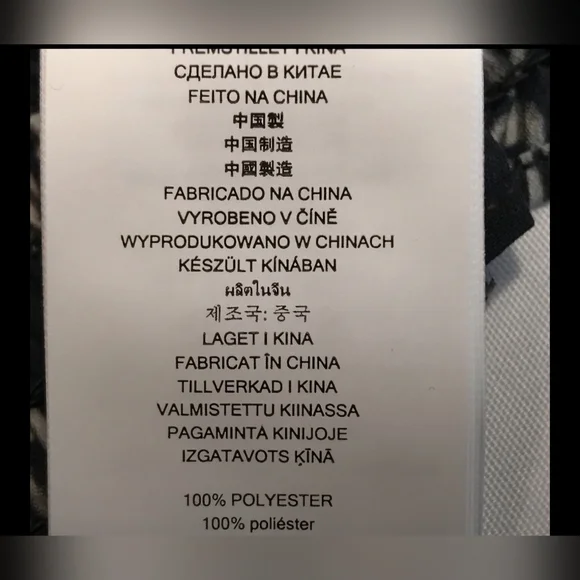 NWOT! MICHAEL KORS BLACK CHAIN PATTERN TOP (S) - Picture 10 of 10